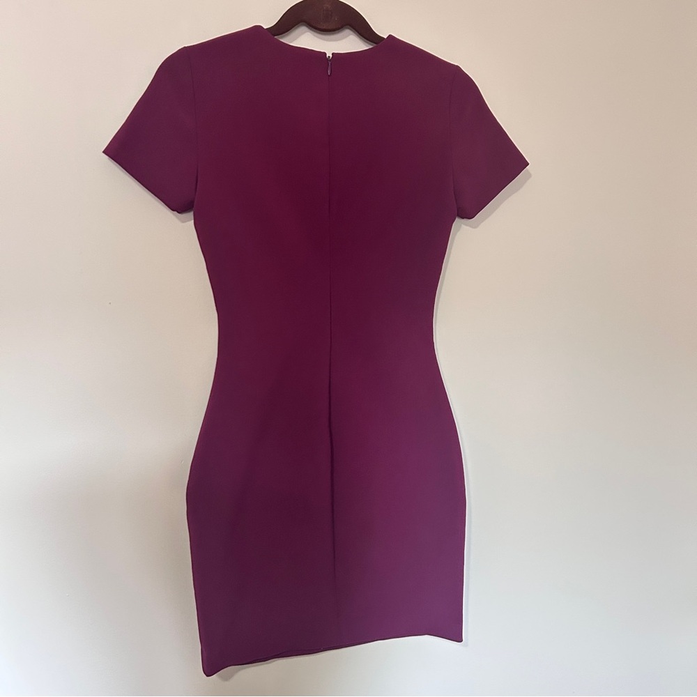 Revolve LIKELY Manhattan Women’s Short Sleeve Mini Dress Mulberry Purple Color - Picture 6 of 12